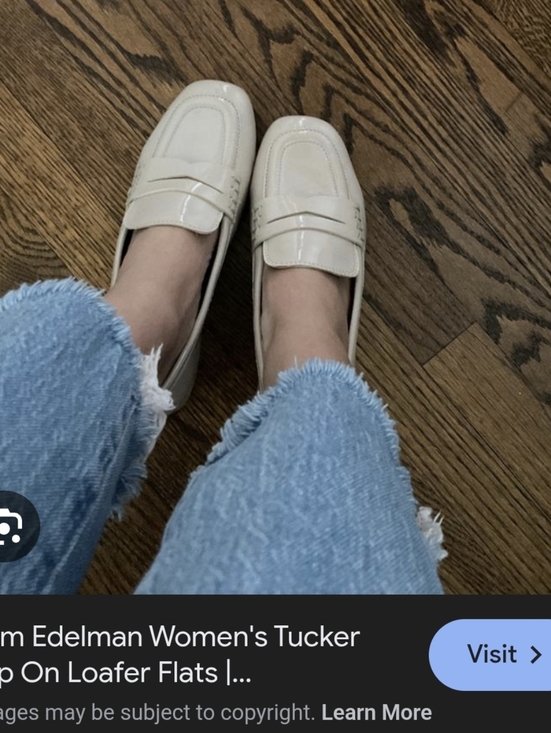 Sam Edelman Shoes - Sam Edelman Creme Rose Tucker Penny Loafer Sz 7.5 Good Condition
